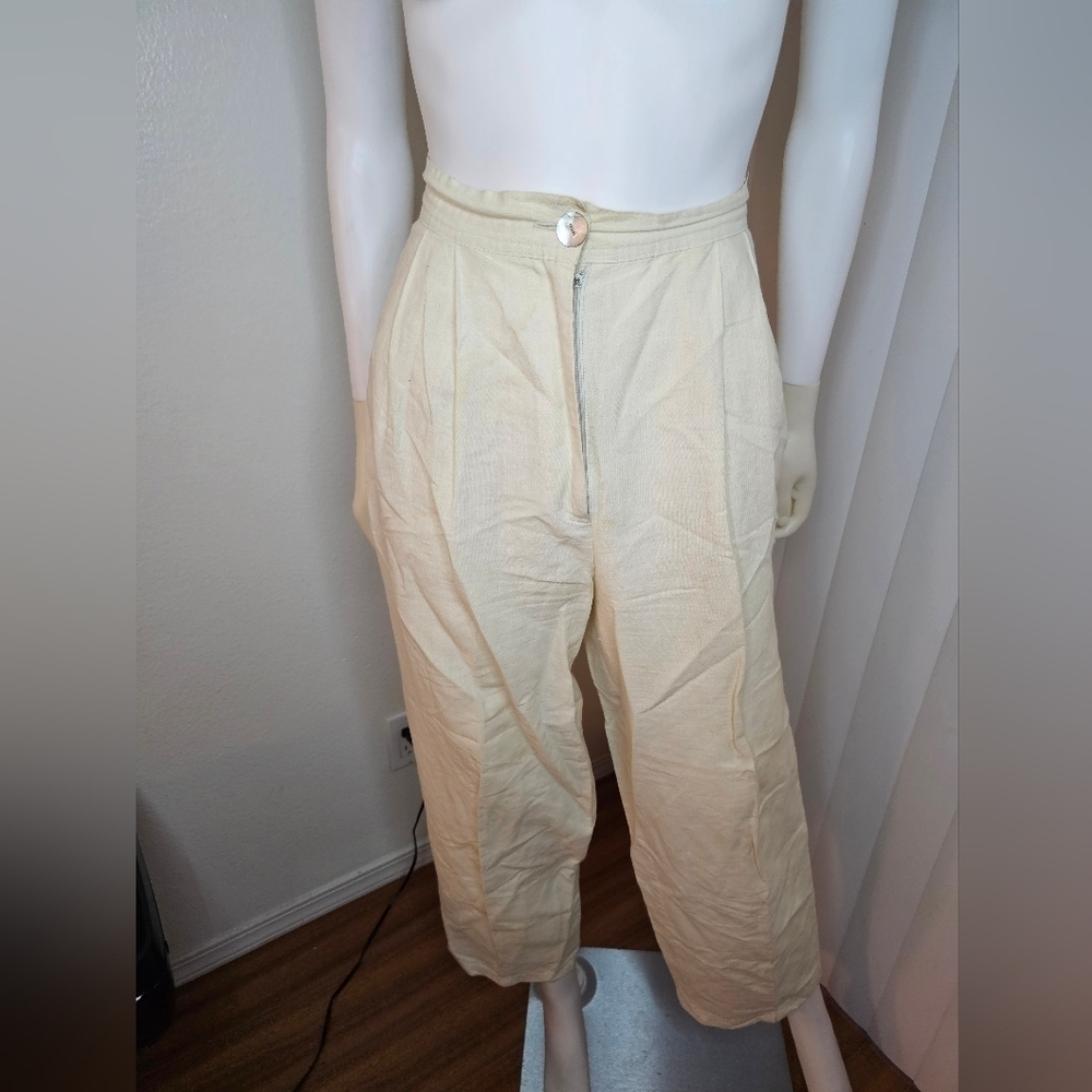 Vintage Strada 100% Linen and Silk Pant Size Medium